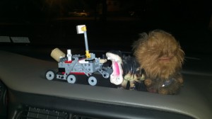The Mars Rover, Chewbaca, and a Hippo are our co pilots!